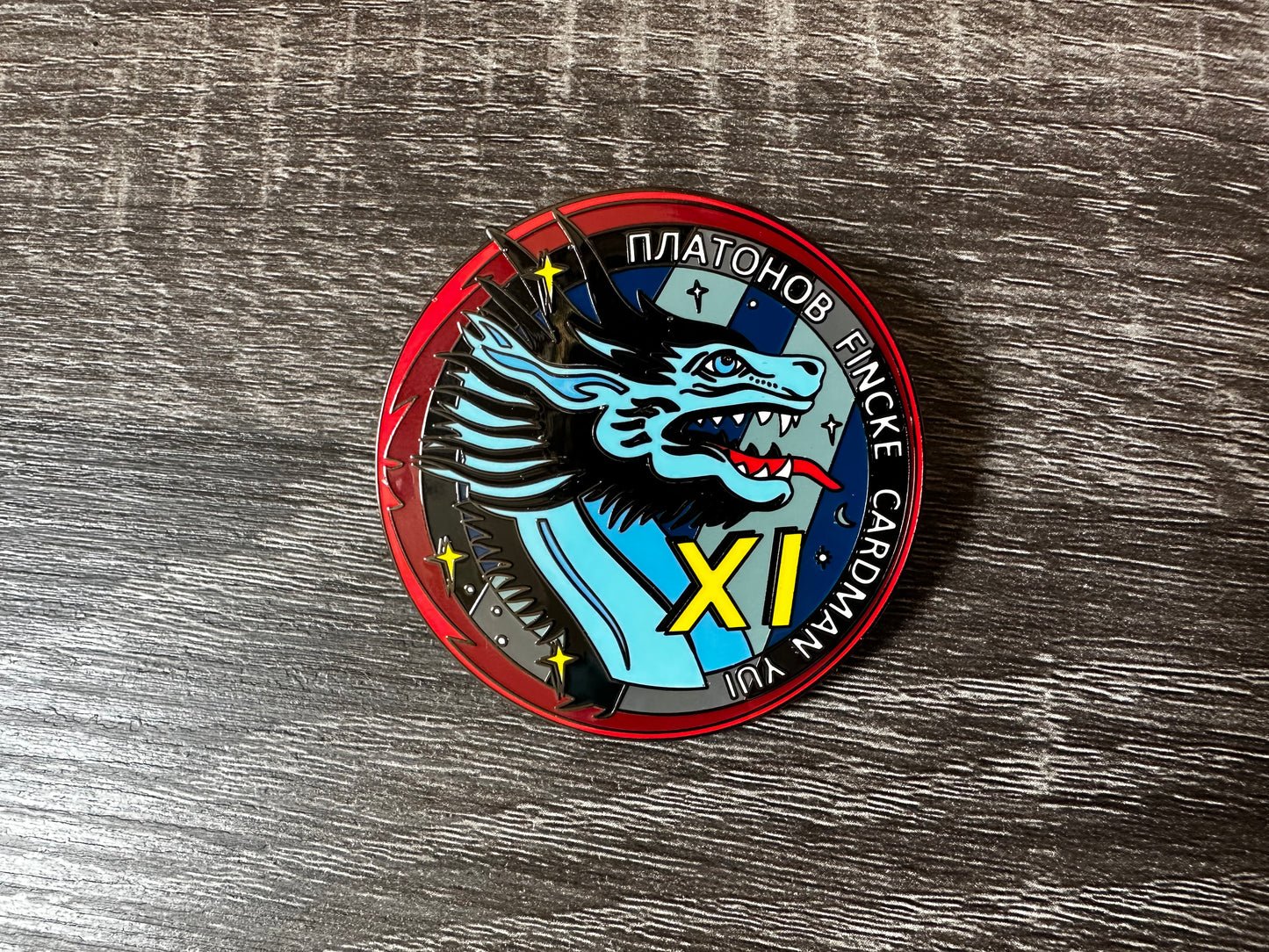 NASA Crew-11 USCV-11 Mission Patch Hard Enamel Pin