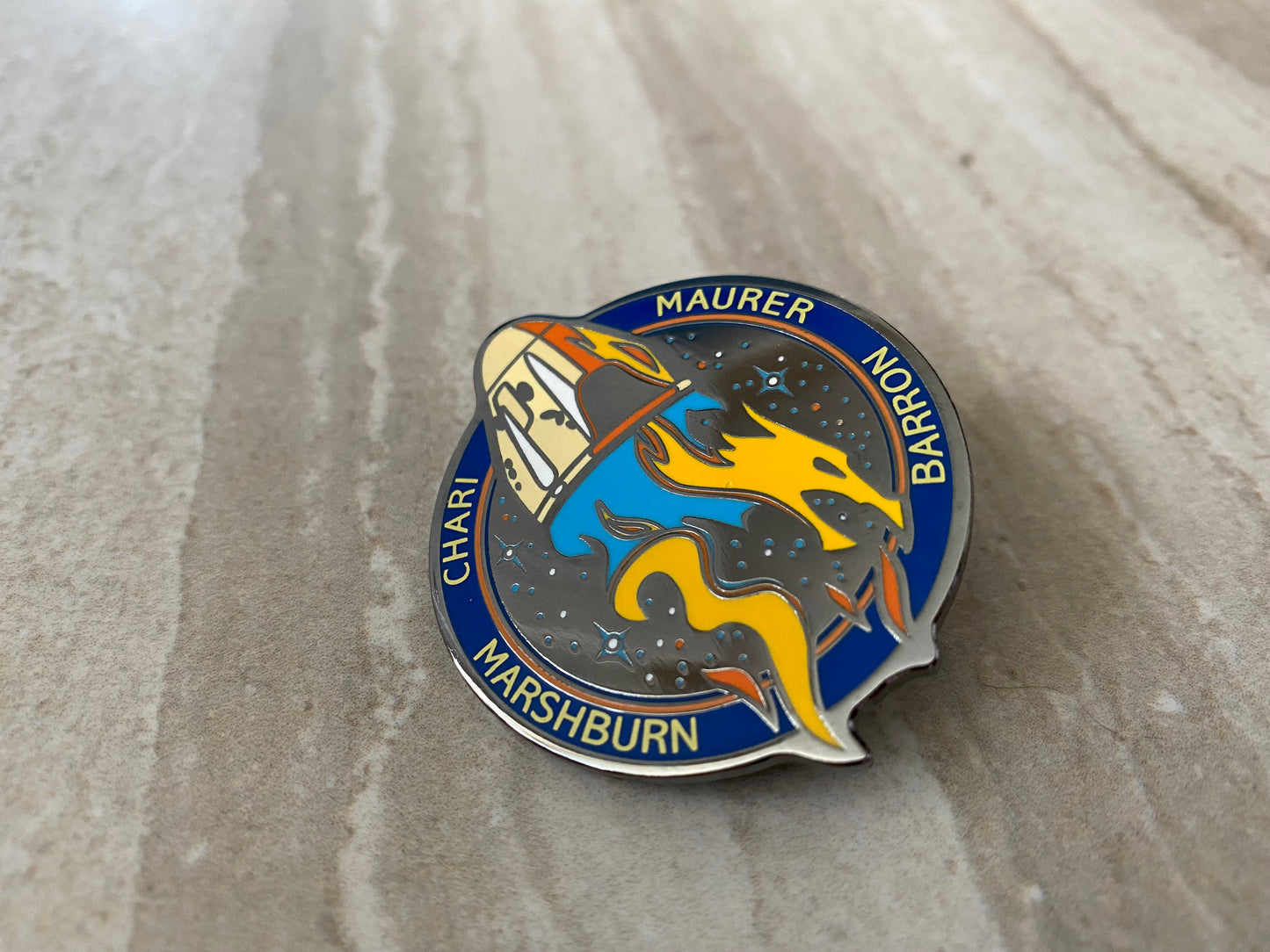 NASA Crew-3 USCV-3 Mission Patch Hard Enamel Pin