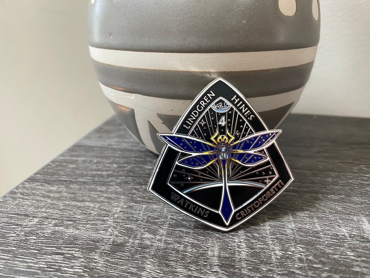 NASA Crew-4 USCV-4 Mission Patch Hard Enamel Pin