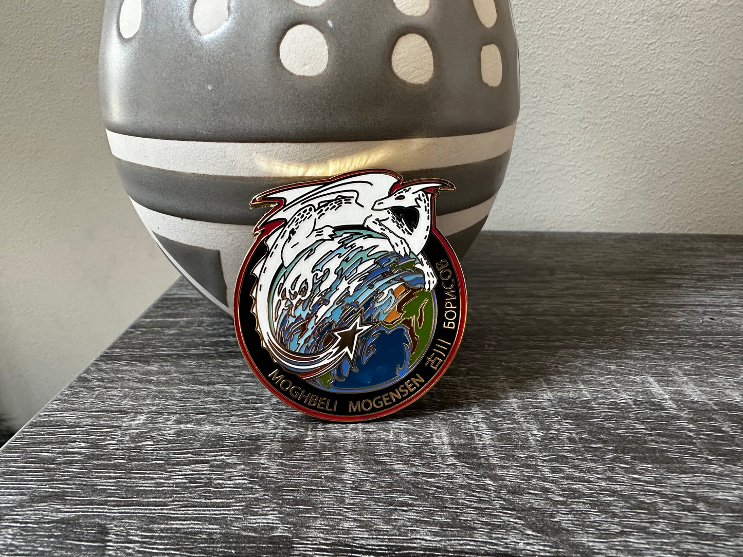 NASA Crew-7 USCV-7 Mission Patch Hard Enamel Pin