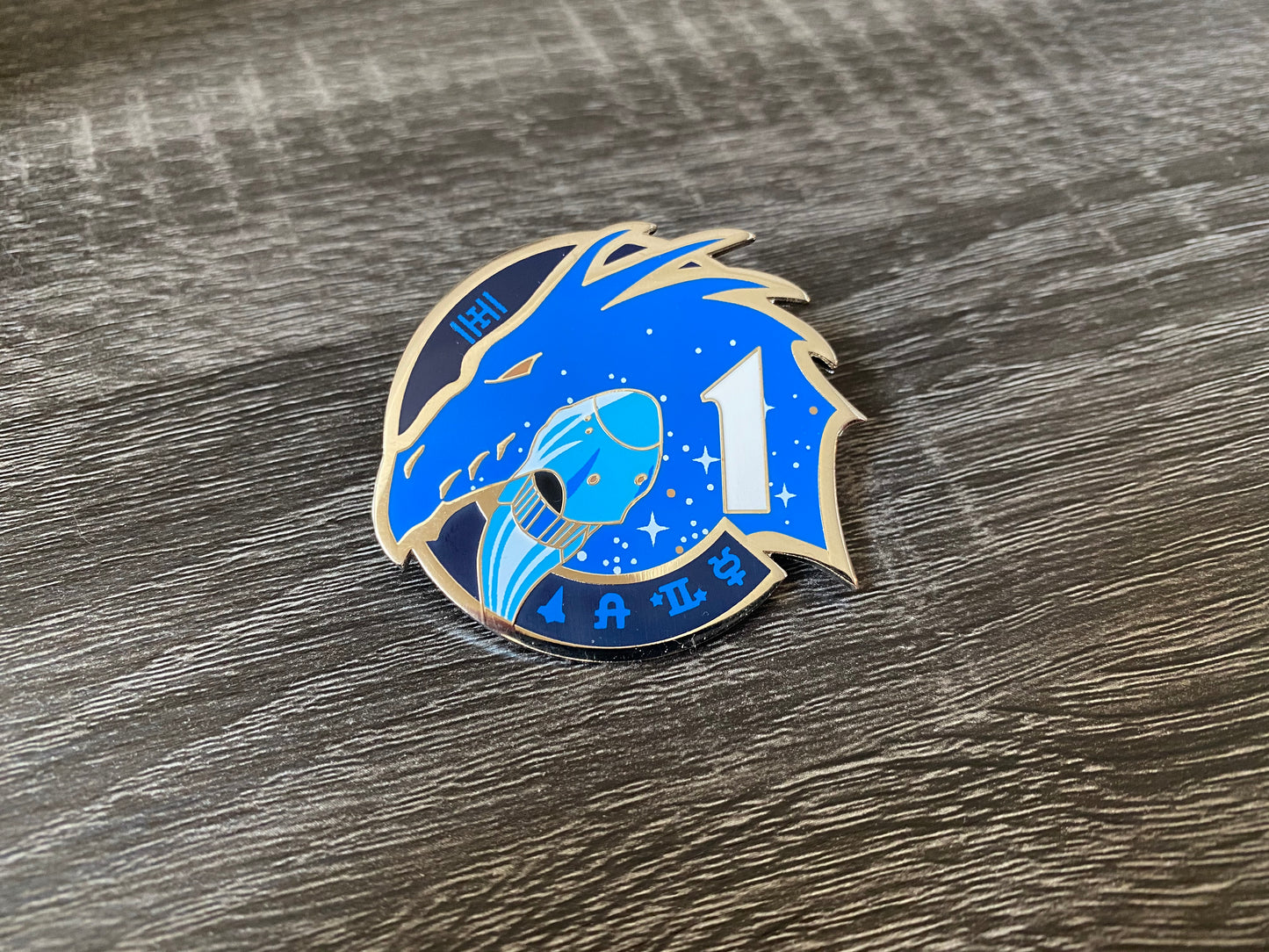 NASA Crew-1 USCV-1 Mission Patch Hard Enamel Pin