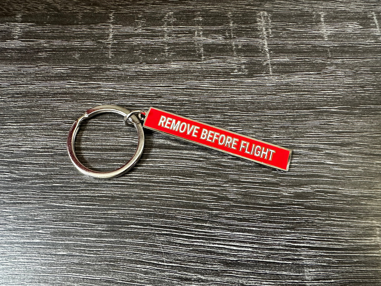 Remove Before Flight Keychain