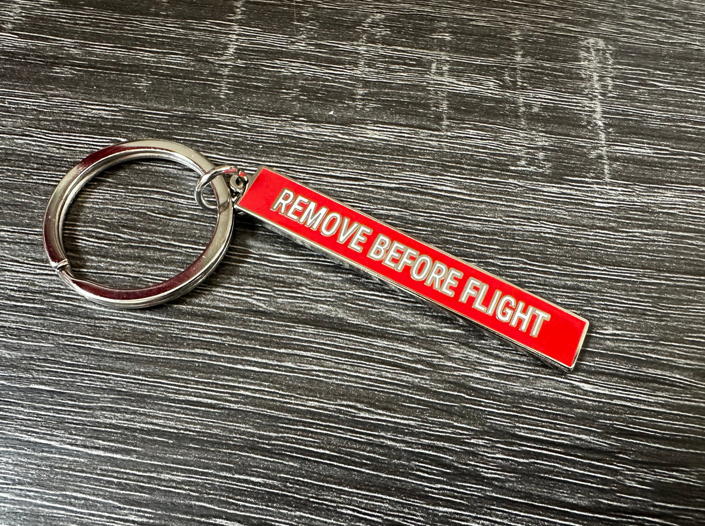 Remove Before Flight Keychain