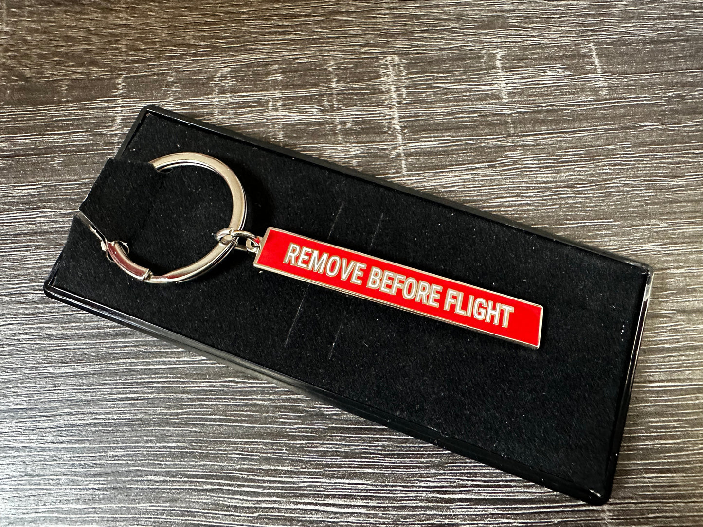 Remove Before Flight Keychain