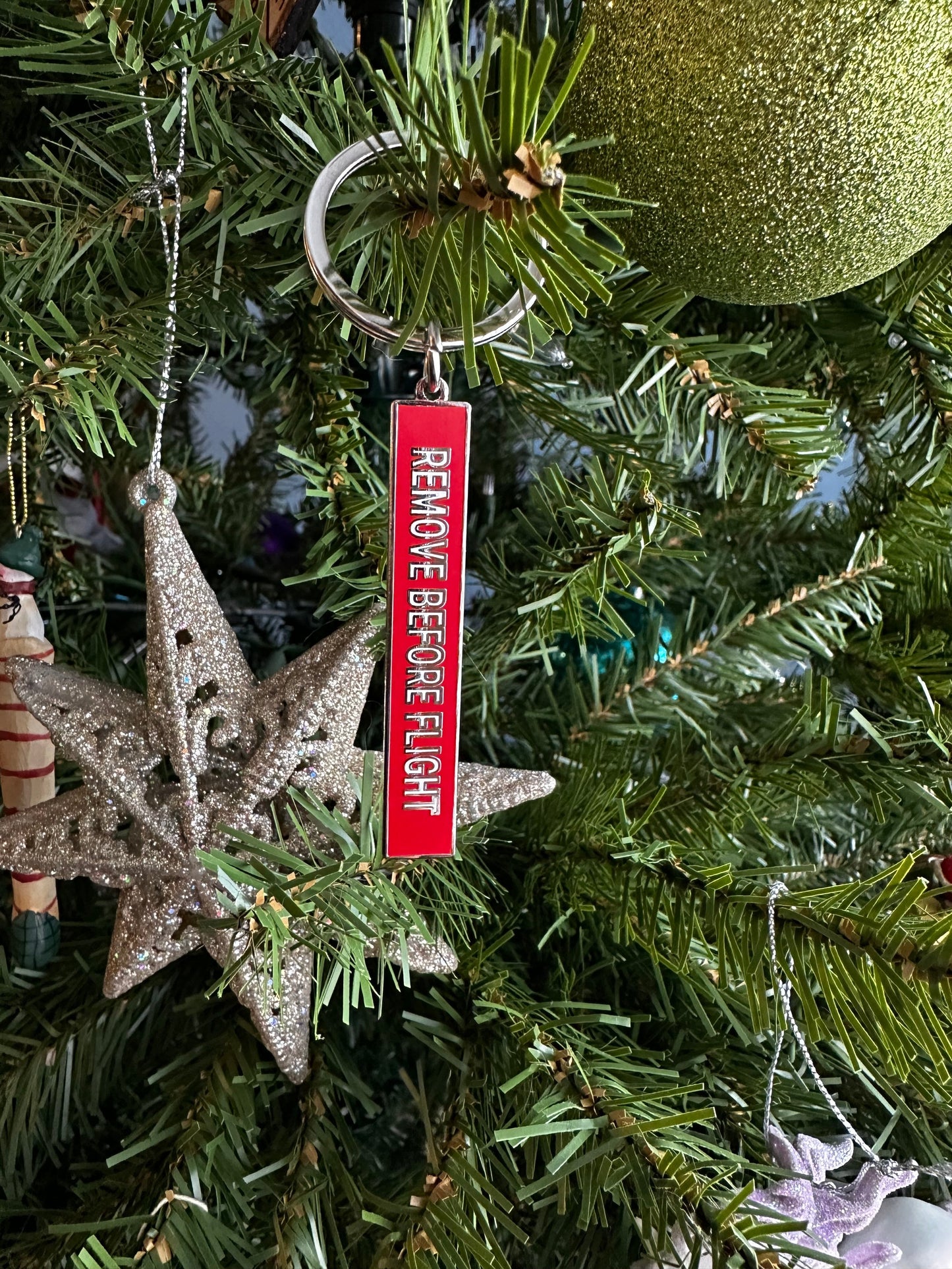 Remove Before Flight Keychain