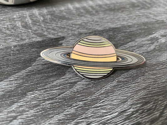 Saturn Hard Enamel Pin