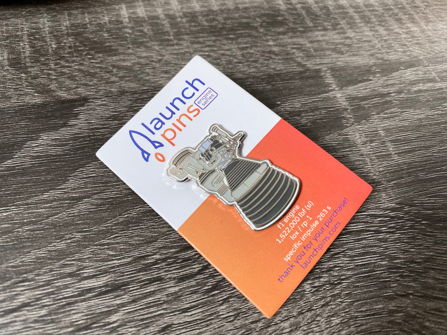 F-1 Engine (Saturn V 1st Stage) Hard Enamel Pin