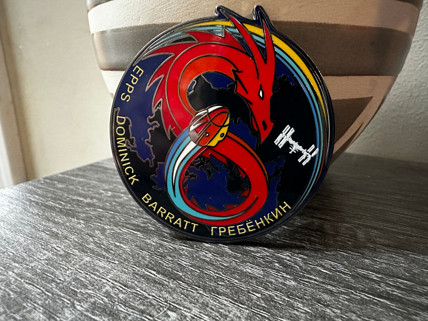 NASA Crew-8 USCV-8 Mission Patch Hard Enamel Pin