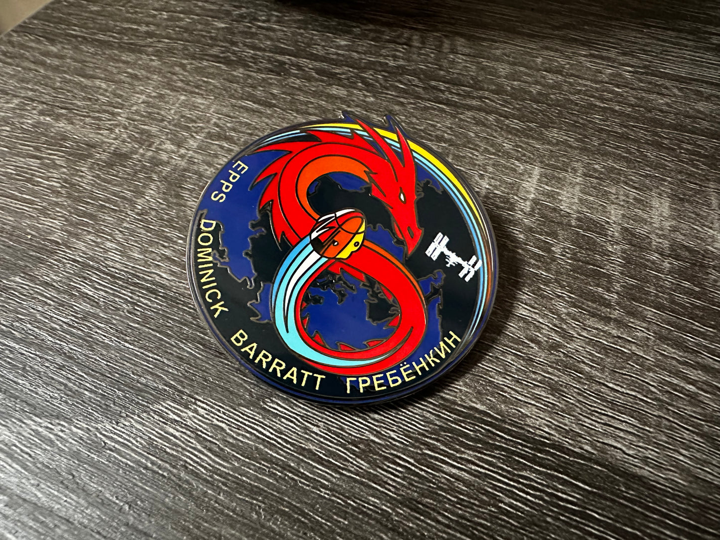 NASA Crew-8 USCV-8 Mission Patch Hard Enamel Pin