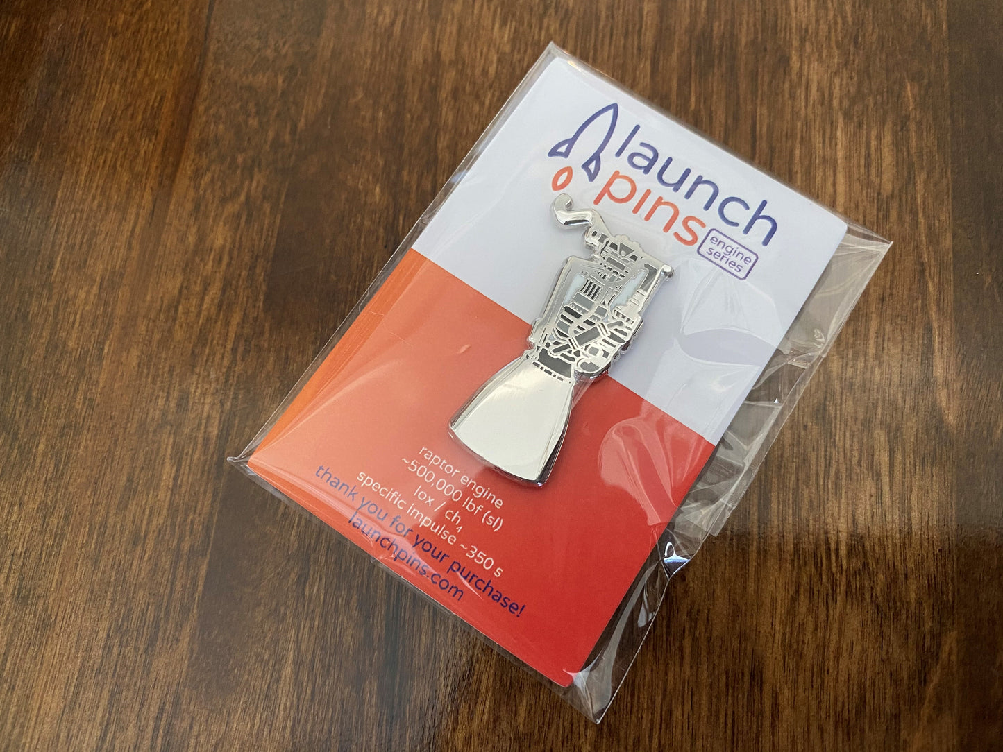 Raptor Engine (Starship and Super Heavy) Hard Enamel Pin