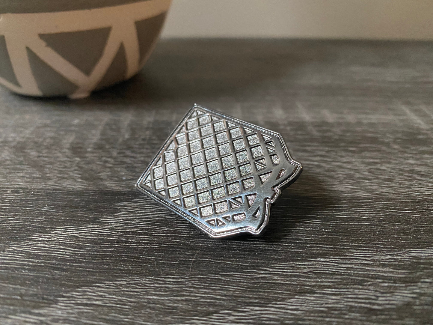 Grid Fin Hard Enamel Pin