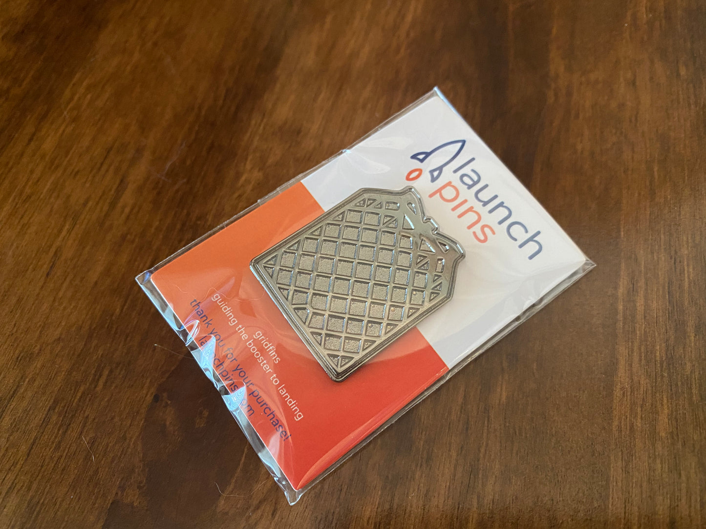 Grid Fin Hard Enamel Pin