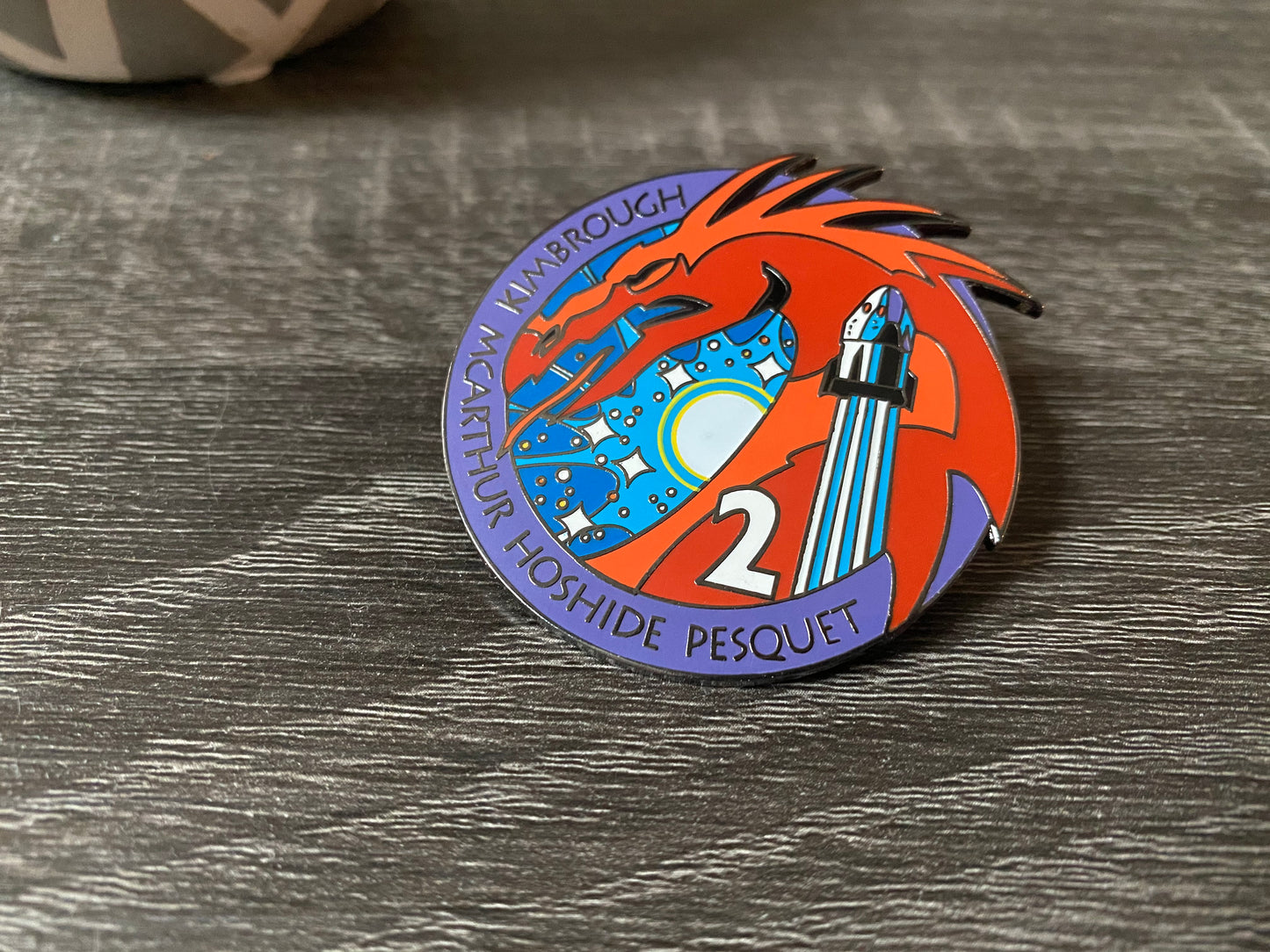 NASA Crew-2 USCV-2 Mission Patch Hard Enamel Pin