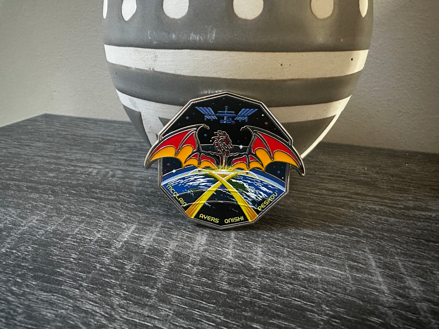 NASA Crew-10 USCV-10 Mission Patch Hard Enamel Pin
