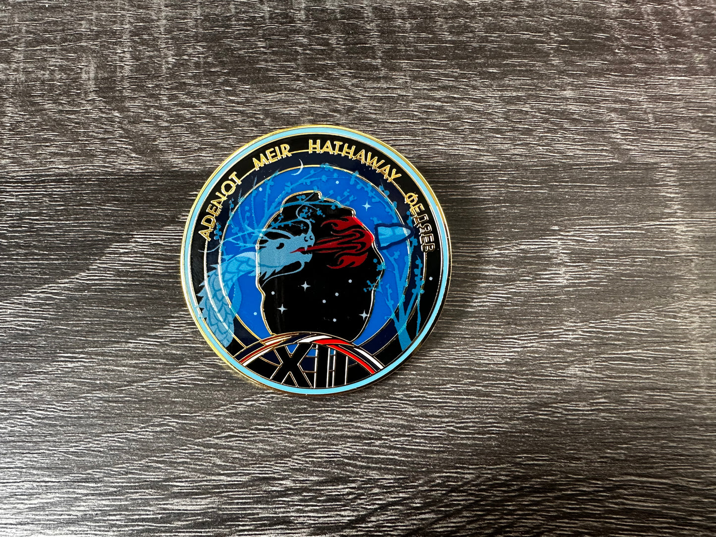 NASA Crew-12 USCV-12 Mission Patch Hard Enamel Pin