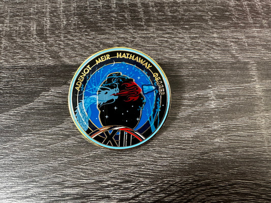 NASA Crew-12 USCV-12 Mission Patch Hard Enamel Pin