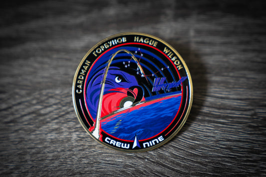 NASA Crew-9 USCV-9 Mission Patch Hard Enamel Pin