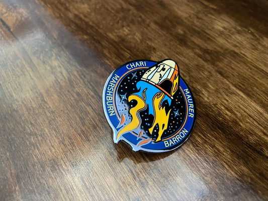 NASA Crew-3 USCV-3 Mission Patch Hard Enamel Pin
