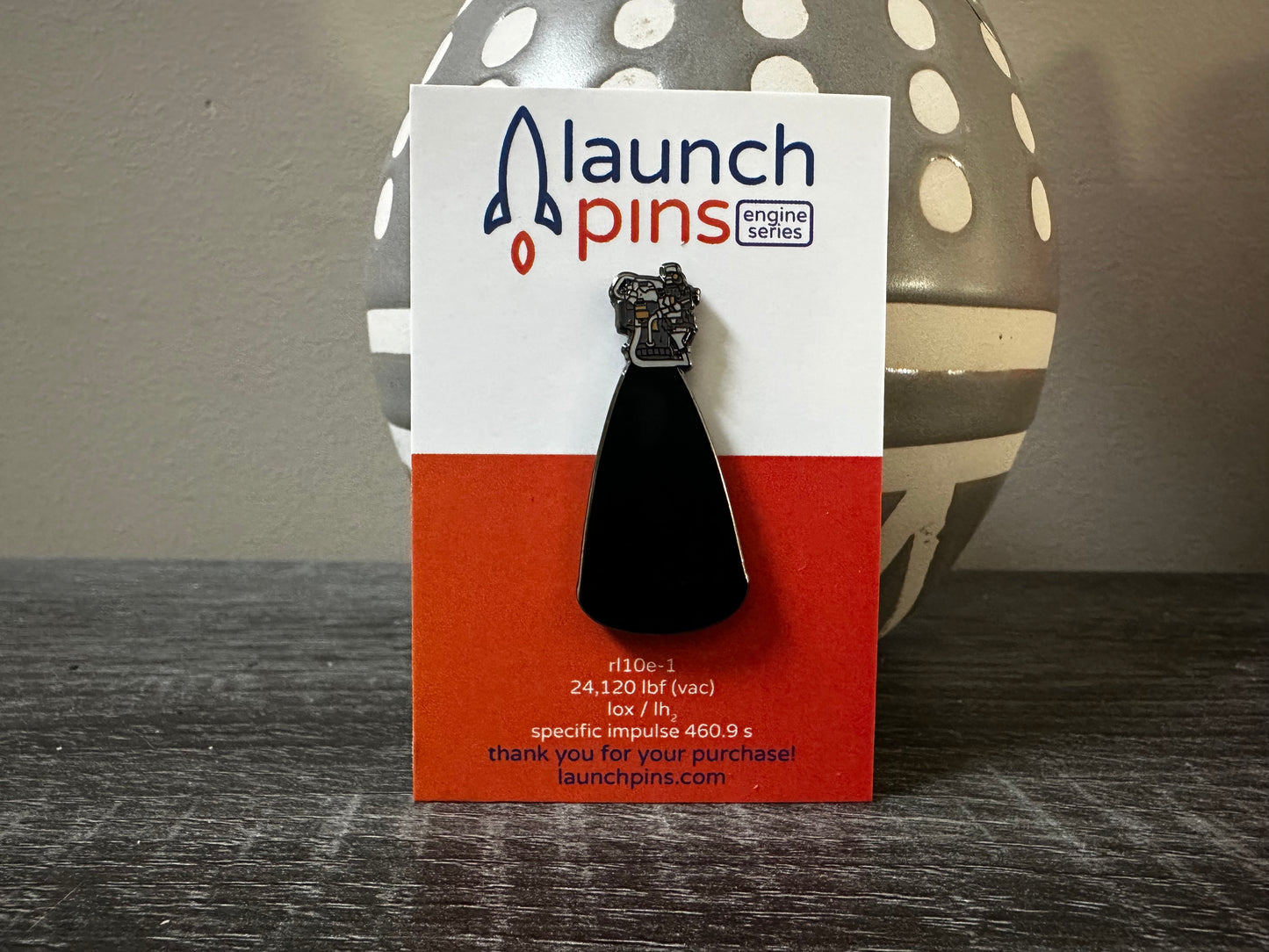 RL10E-1 Engine (ULA's Vulcan 2nd Stage) Hard Enamel Pin