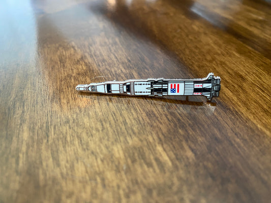 Saturn V Launch Vehicle Enamel Pin