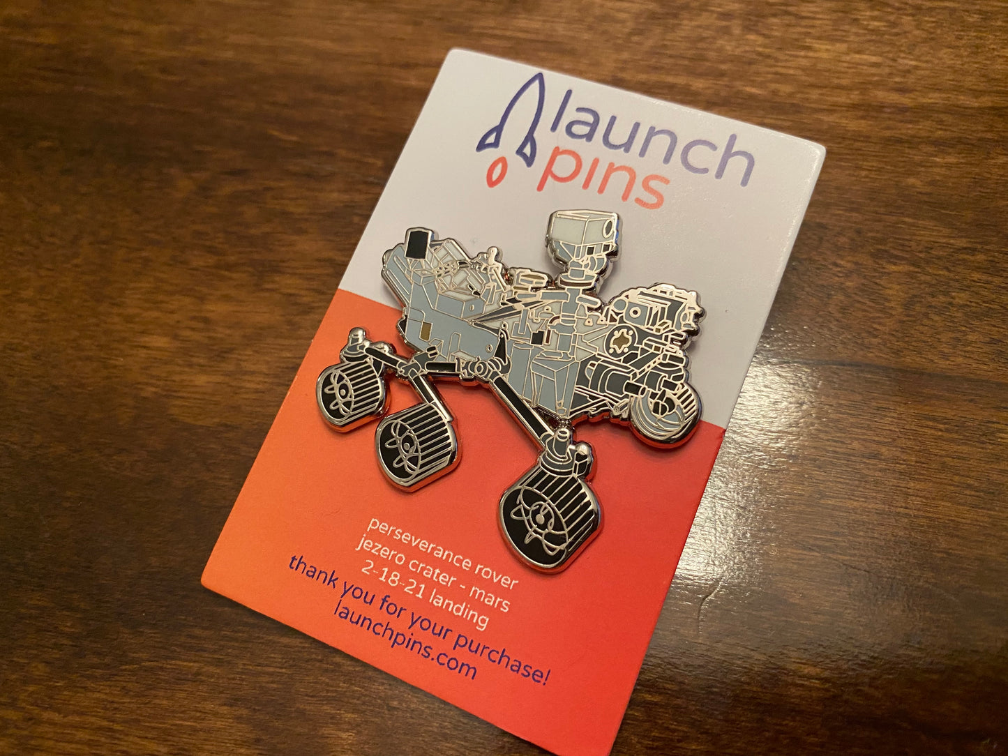 NASA Mars 2020 Perseverance Rover Pin