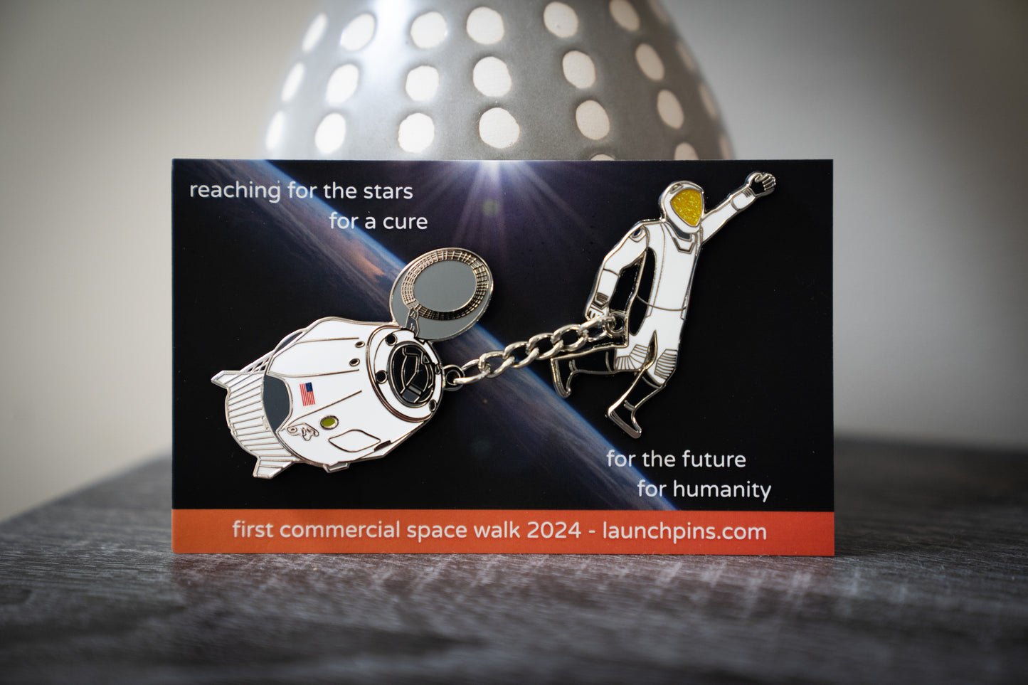 1st Commercial Space Walk Celebration Pin