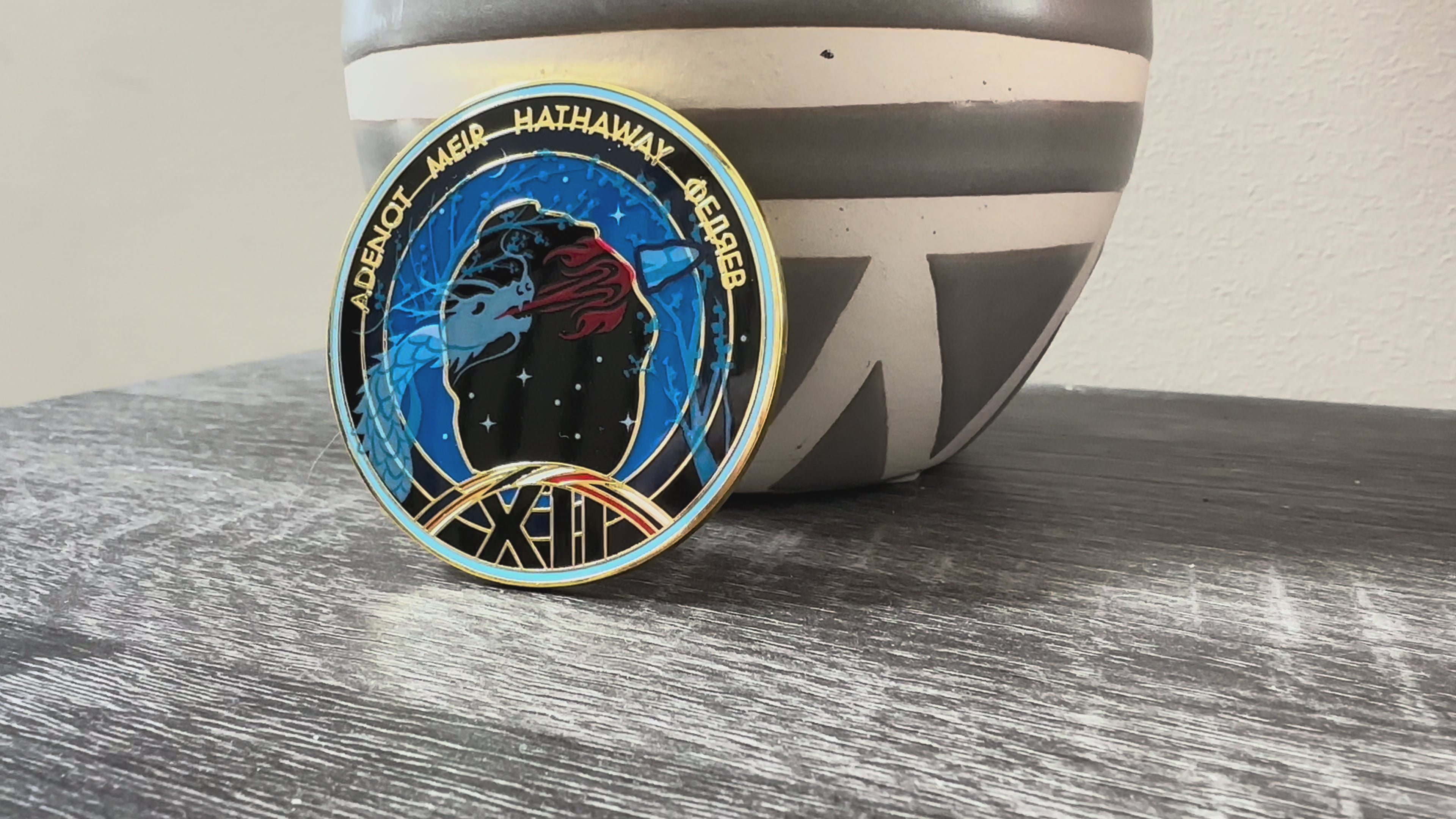 NASA Crew-12 USCV-12 Mission Patch Hard Enamel Pin – Launch Pins